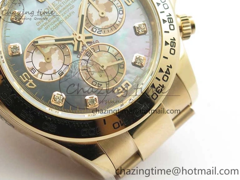 MiroTime 0330 Daytona 116520 RG UBF Best Edition Ice Blue MOP Crystal Markers Dial on RG Bracelet A Classic 2941